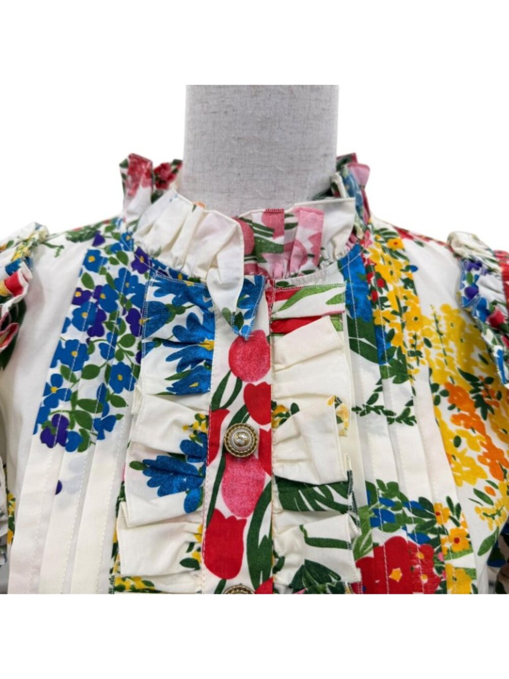 Gucci Cotton Interlocking Floral Dress View 2